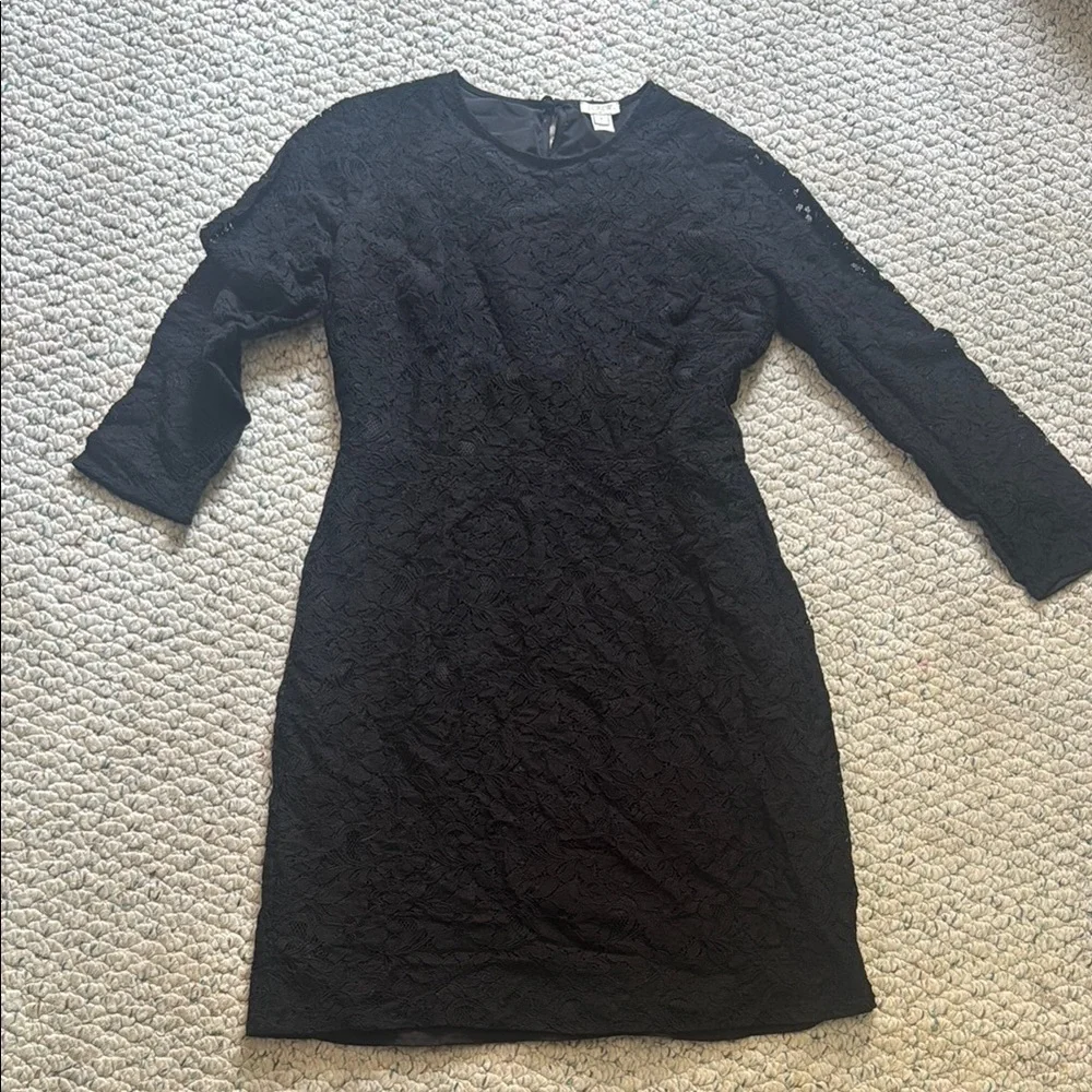J. Crew Black Lace Dress